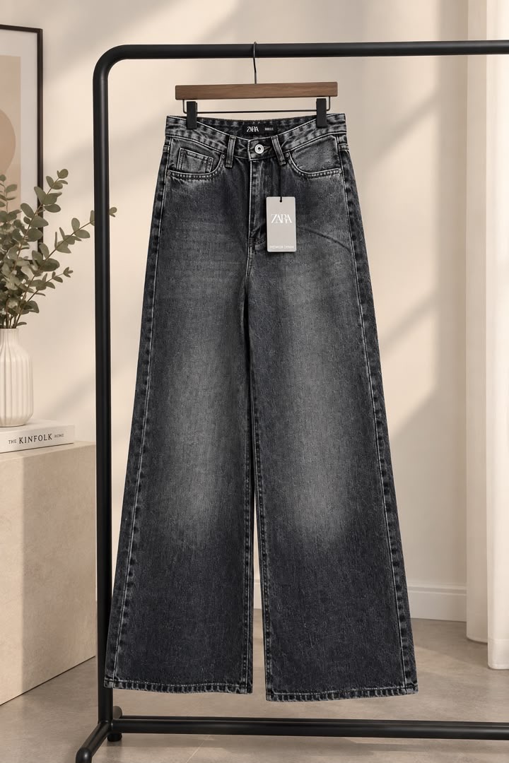 شلوار جین فلر بگ ZARA LV